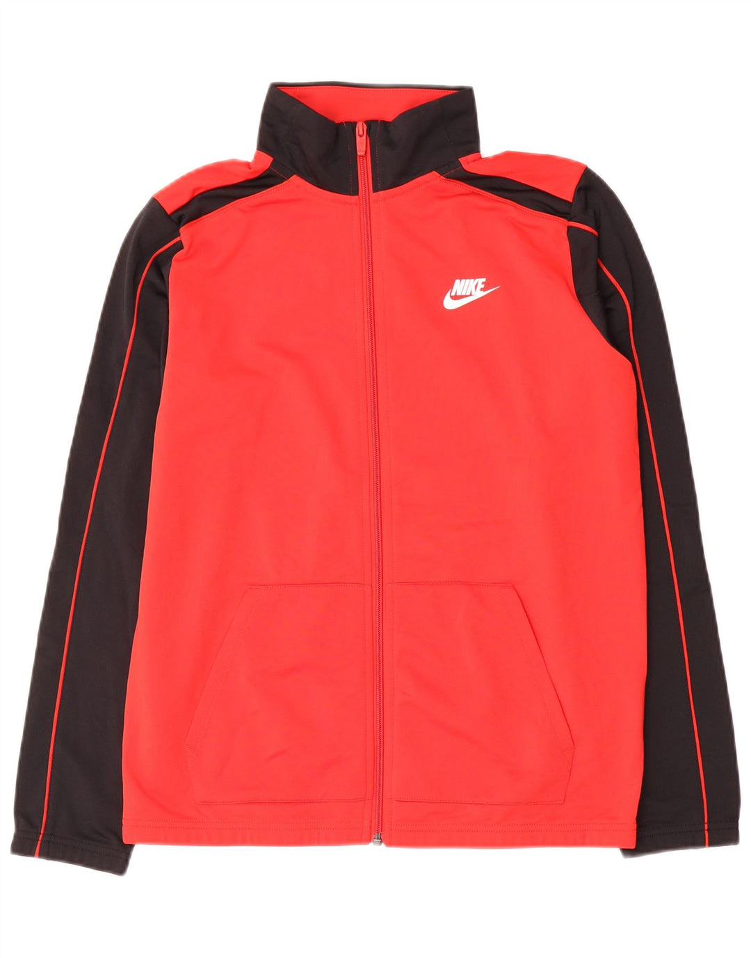 Спортивный костюм Nike для мальчиков, верхняя куртка 13–14 лет, XL, красный полиэстер с цветными блоками