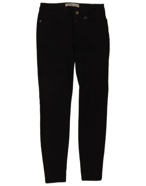 Женские джинсы скинни Zara EU 34 2XS W24 L28, черный хлопок