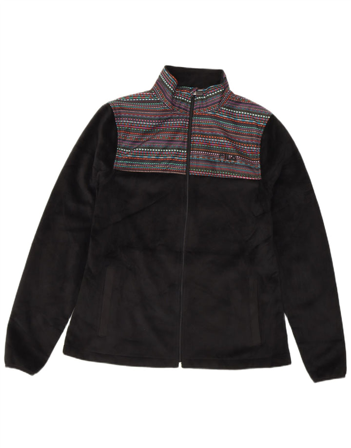 Женская флисовая куртка FILA UK 10, маленькая полиэстер в черную полоску