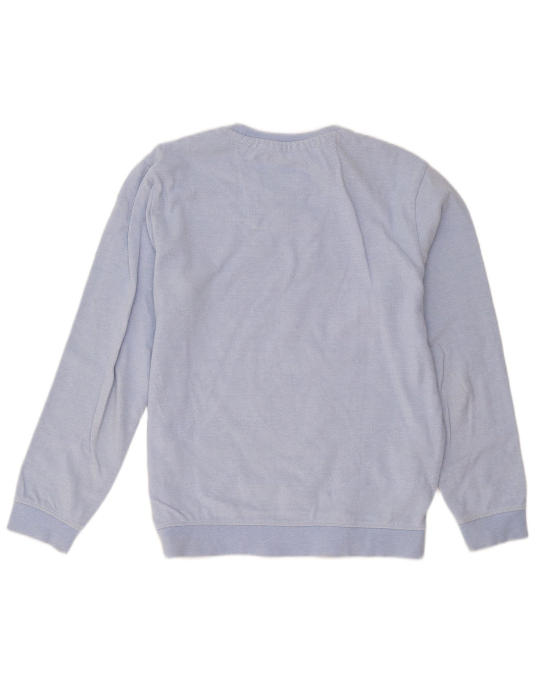 Crew Clothing Мужской свитер-джемпер из хлопка среднего синего цвета