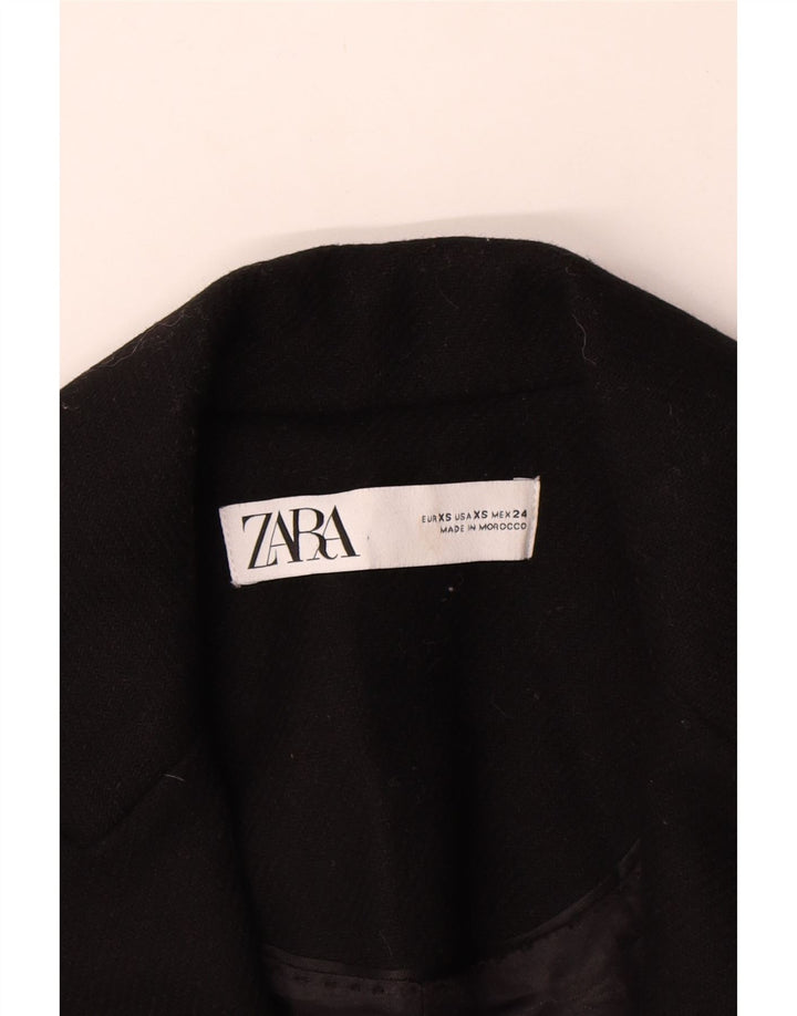 Женское пальто Zara UK 6 XS, черный полиэстер