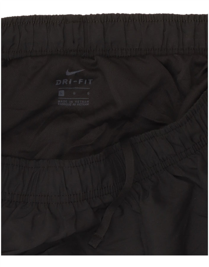 Женские спортивные шорты NIKE UK 14, большие черные из полиэстера