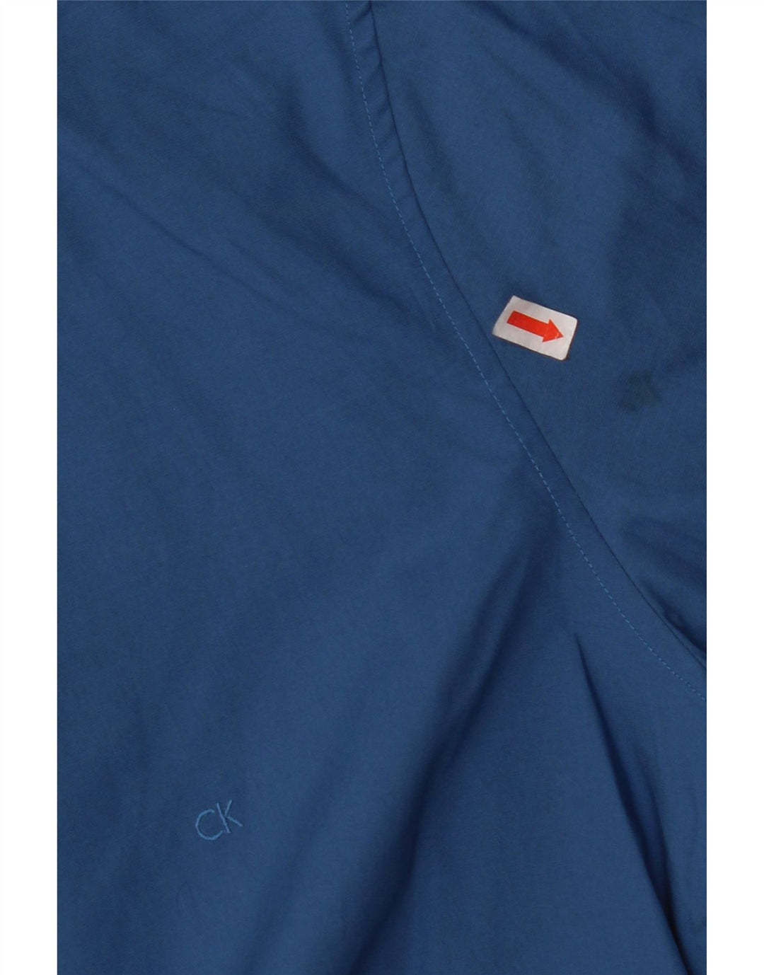 CALVIN KLEIN Мужская рубашка приталенного кроя, размер 38 15, средний синий хлопок