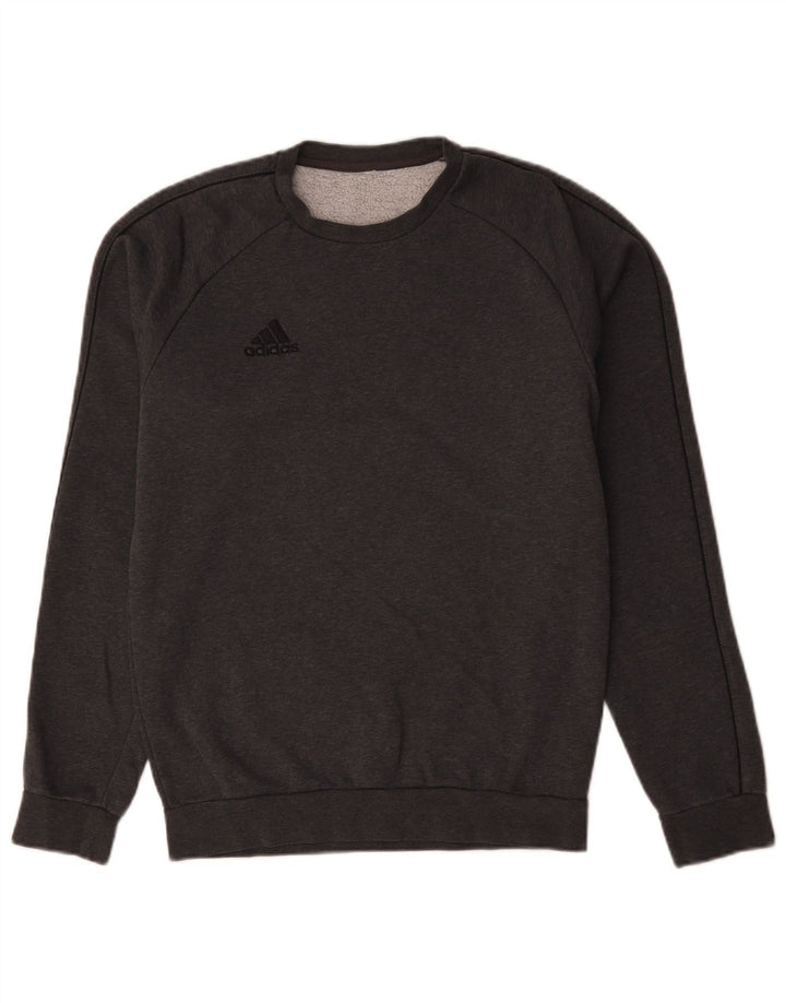 Мужской свитер Adidas, маленький серый хлопковый джемпер
