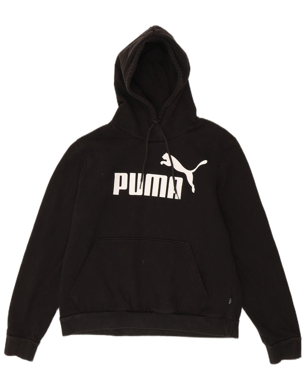 Женский джемпер с капюшоном Puma UK 16, большой черный, хлопок