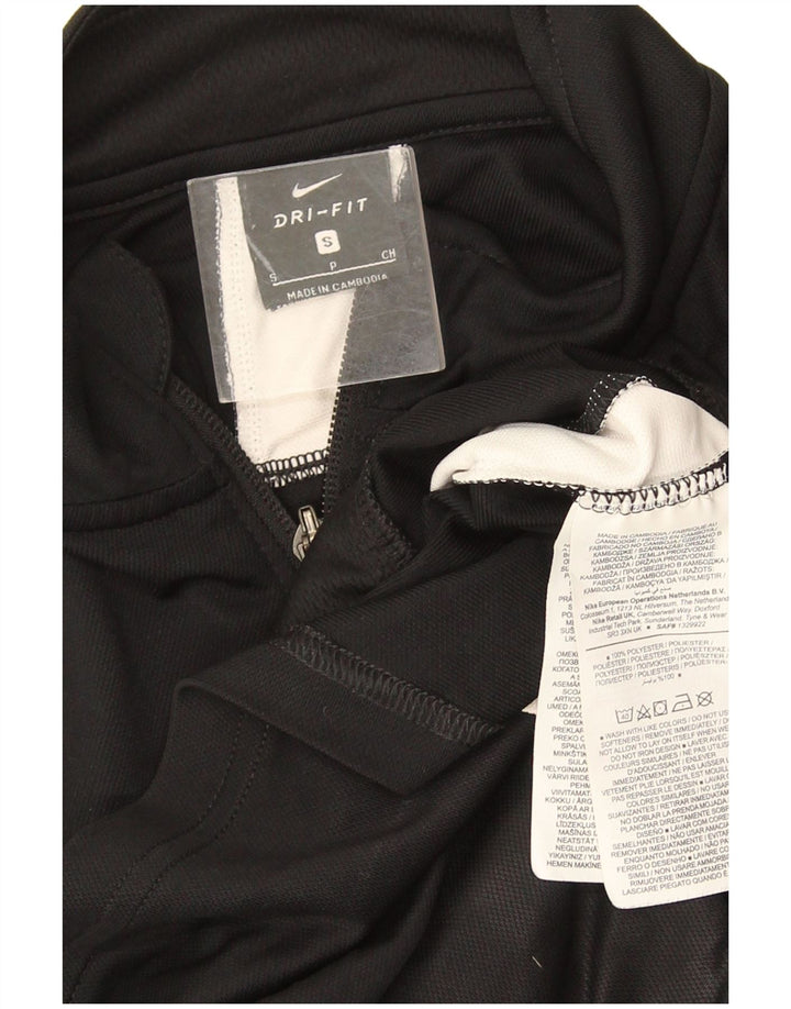 Мужская спортивная куртка Nike Dri Fit, маленькая черная полиэстер с цветными блоками