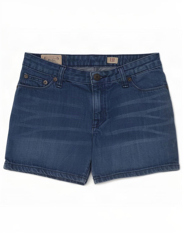 Джинсовые шорты Polo Ralph Lauren для девочек 11–12 лет, W26, синие, хлопок