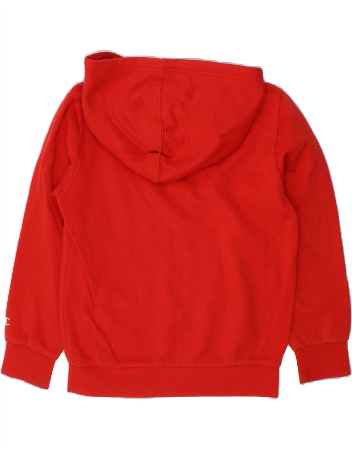 CHAMPION Boys Graphic Hoodie Jumper 7-8 Years Red Vintage Champion and Second-Hand Champion from Messina Hembry 