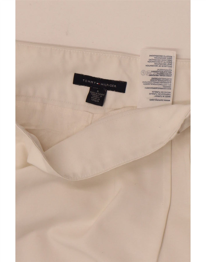 Женская прямая юбка Tommy Hilfiger US 6 Medium W29, белый хлопок