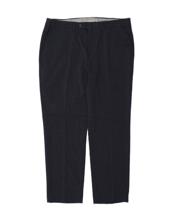MICHAEL KORS Mens Slim Suit Trousers W38 L30  Navy Blue Polyester Vintage Michael Kors and Second-Hand Michael Kors from Messina Hembry 