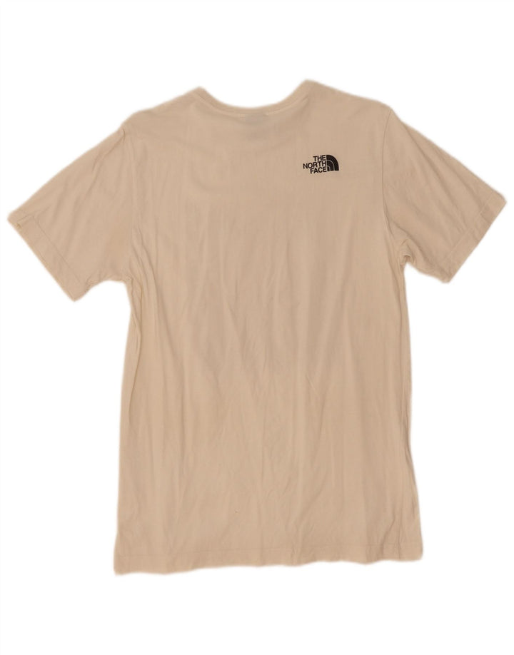 Мужская футболка с рисунком The North Face, маленькая белая