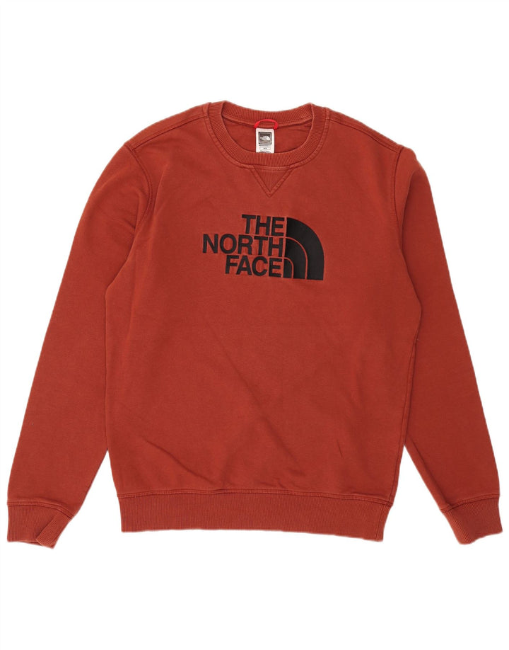 Мужской свитшот с рисунком The North Face, джемпер среднего цвета, бордовый хлопок, хлопок