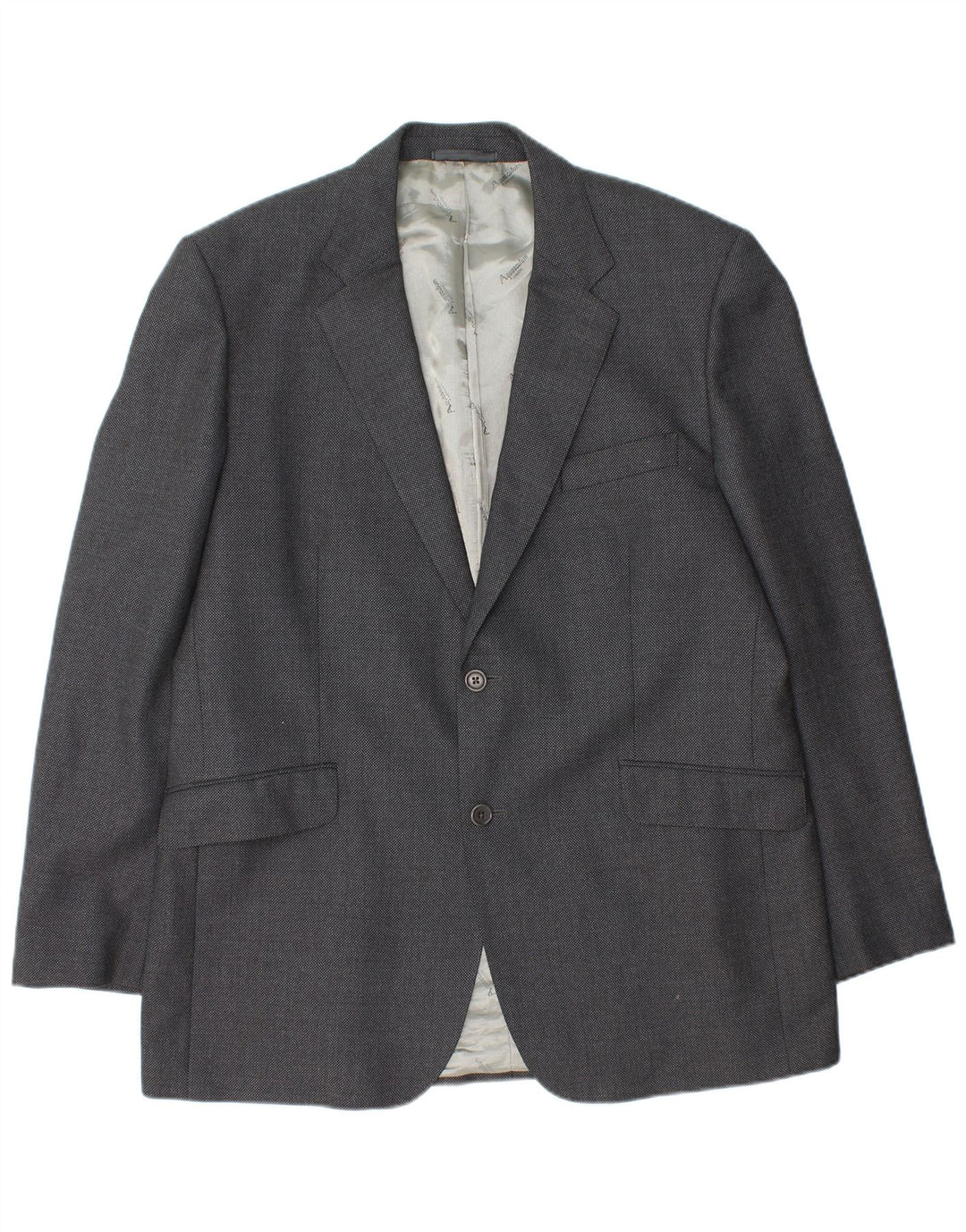 Мужской пиджак Aquascutum на 2 пуговицах, Великобритания, 46, 3XL, серая шерсть