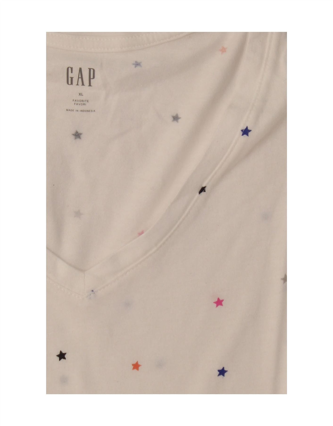 GAP Womens T-Shirt Top UK 18 XL White Spotted