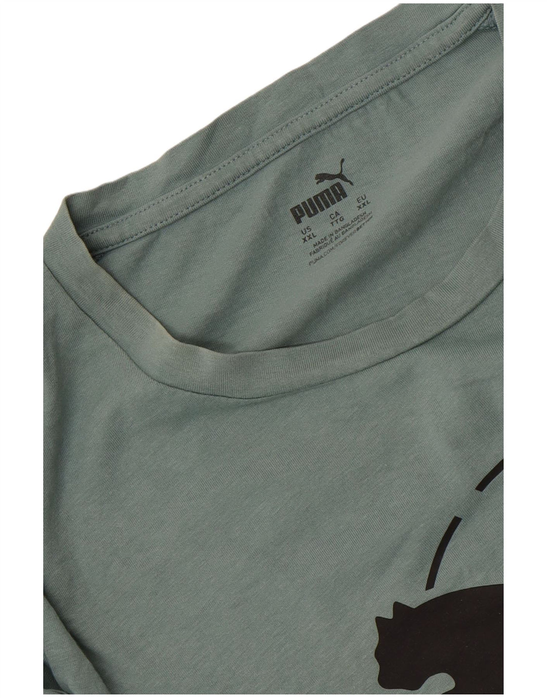 Мужская футболка с рисунком Puma 2XL зеленая