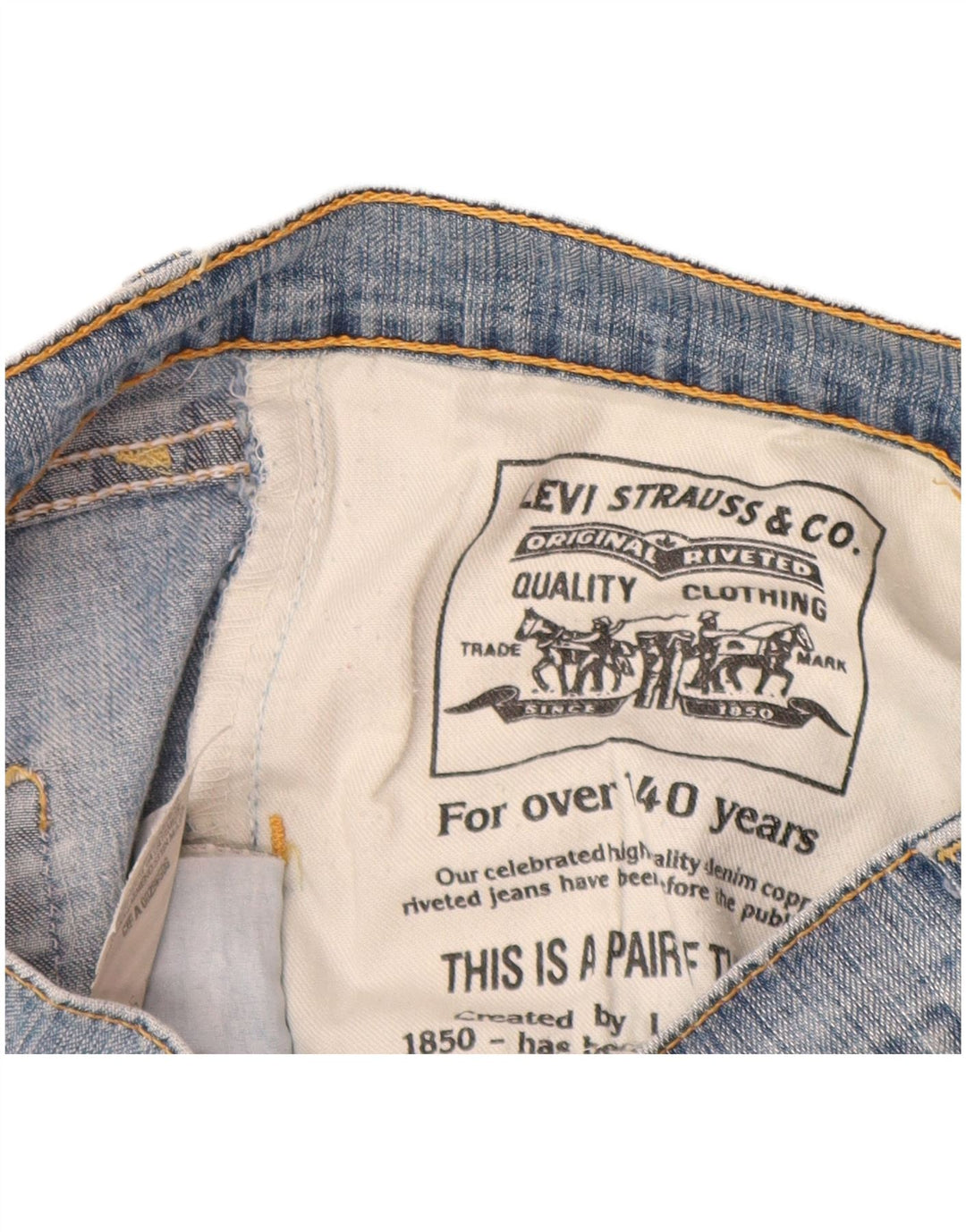 Женские джинсы Bootcut LEVI'S W28 L34 синие, хлопок