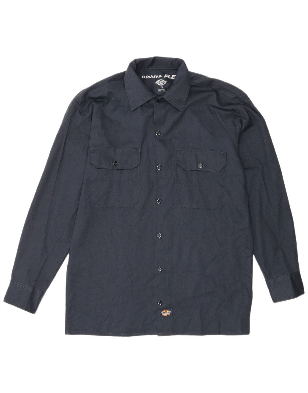 Мужская рубашка Dickies, маленькая, темно-синяя, полиэстер