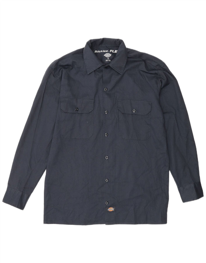 Мужская рубашка Dickies, маленькая, темно-синяя, полиэстер