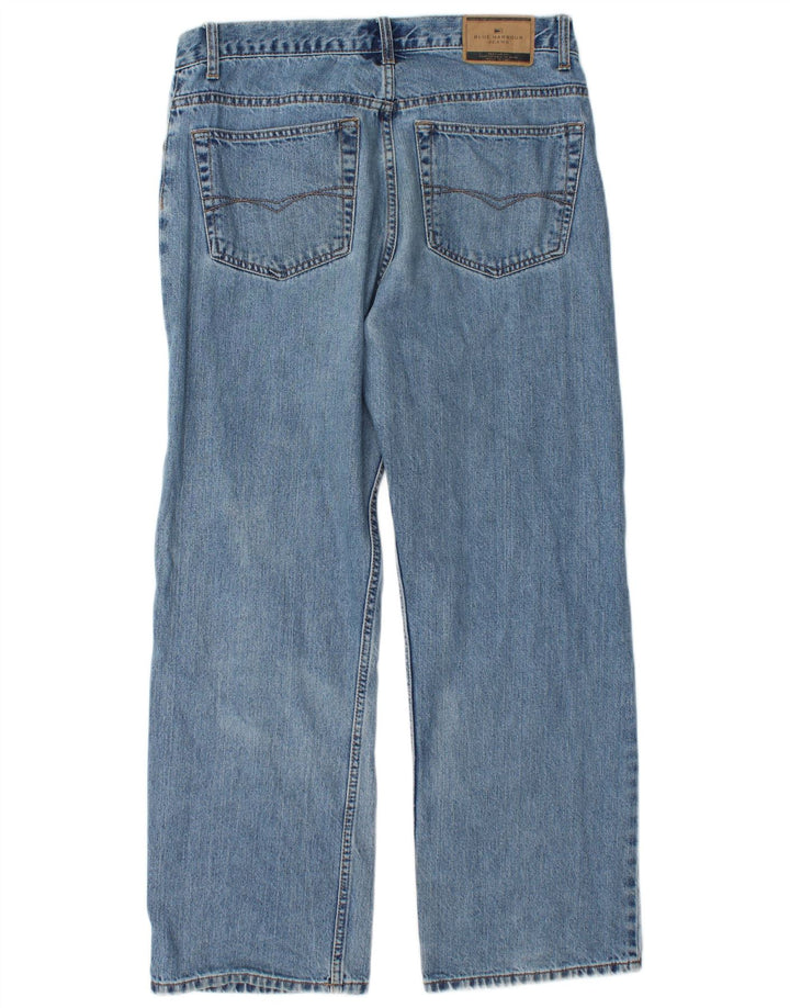 Мужские прямые джинсы Marks & Spencer Blue Harbour W34 L29, синий хлопок