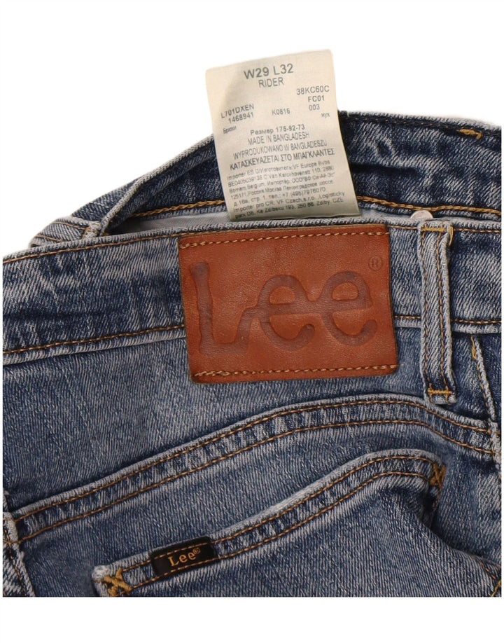 Мужские джинсы Lee Rider Slim W29 L32, синий хлопок