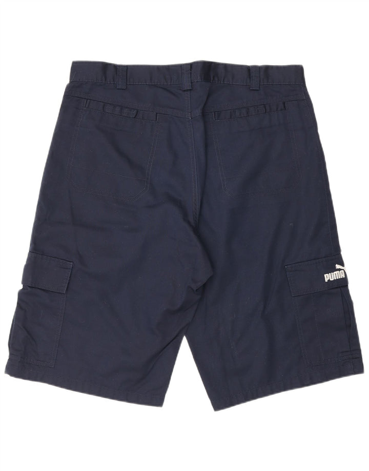 Мужские шорты-карго PUMA Medium W32, темно-синие, хлопок