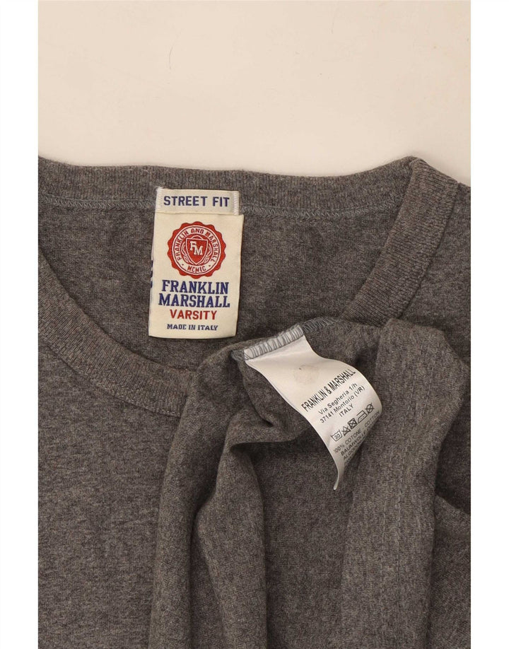Мужская футболка Franklin & Marshall из хлопка среднего серого цвета