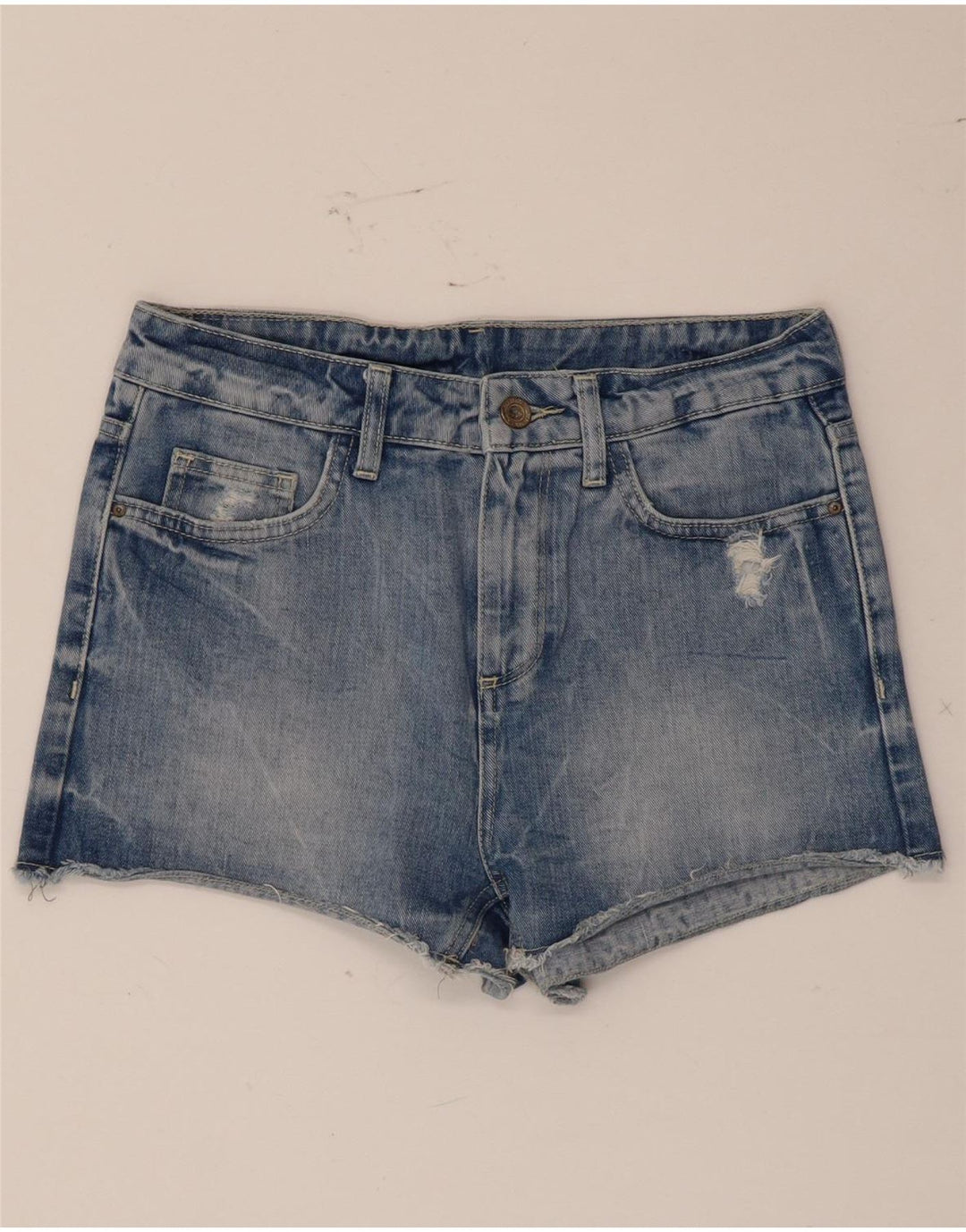 Женские джинсовые шорты Zara EU 36 XS W26 Синие