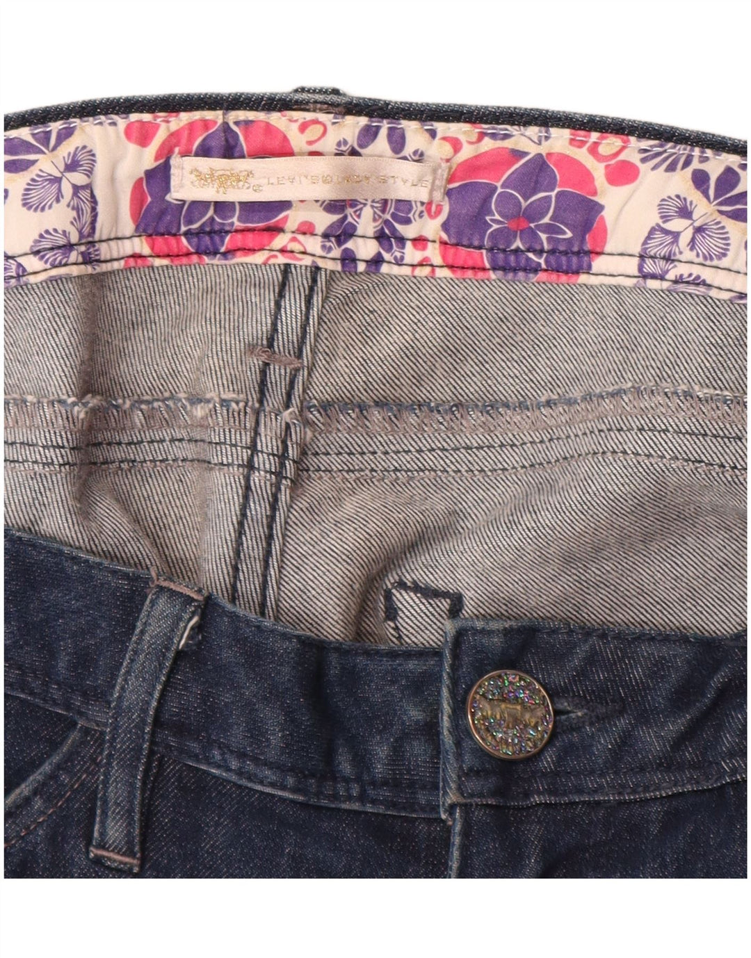 Женские узкие джинсы Levi's W32 L30 Темно-синие