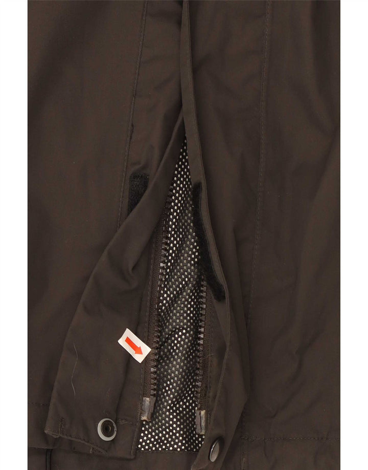 Мужская дождевик Jack Wolfskin UK 50 3XL Хаки Полиамид с цветными блоками
