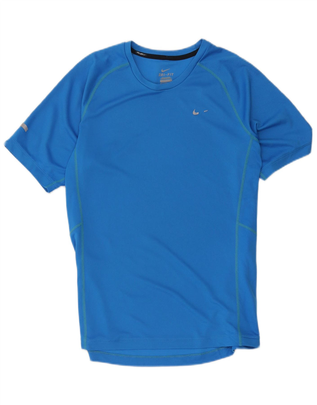 Мужская футболка Nike Dri Fit, средний синий полиэстер