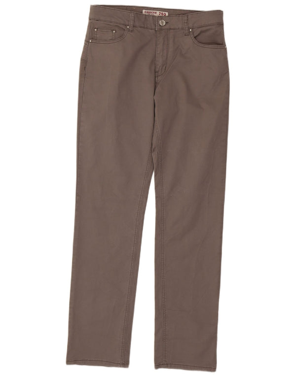 Carrera Mens 753 Slim Casual Брюки IT 48 Medium W33 L33 Серый хлопок