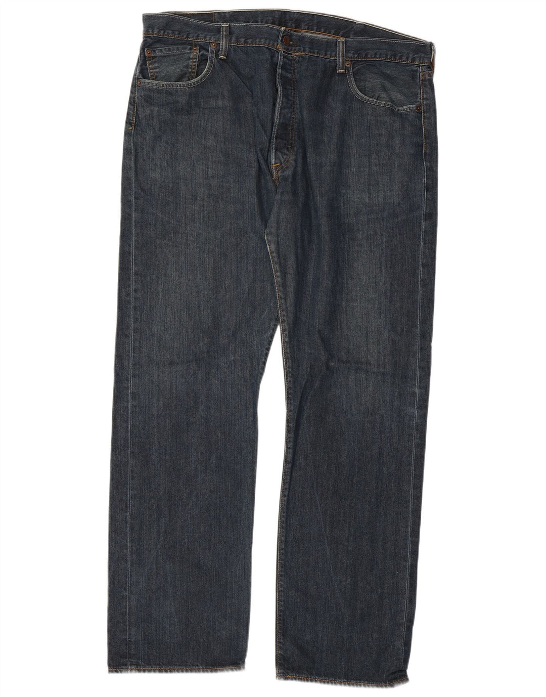 Мужские прямые джинсы LEVI'S 501 W40 L32 синие, хлопок