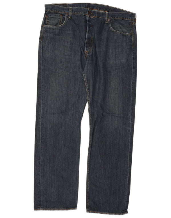 Мужские прямые джинсы LEVI'S 501 W40 L32 синие, хлопок