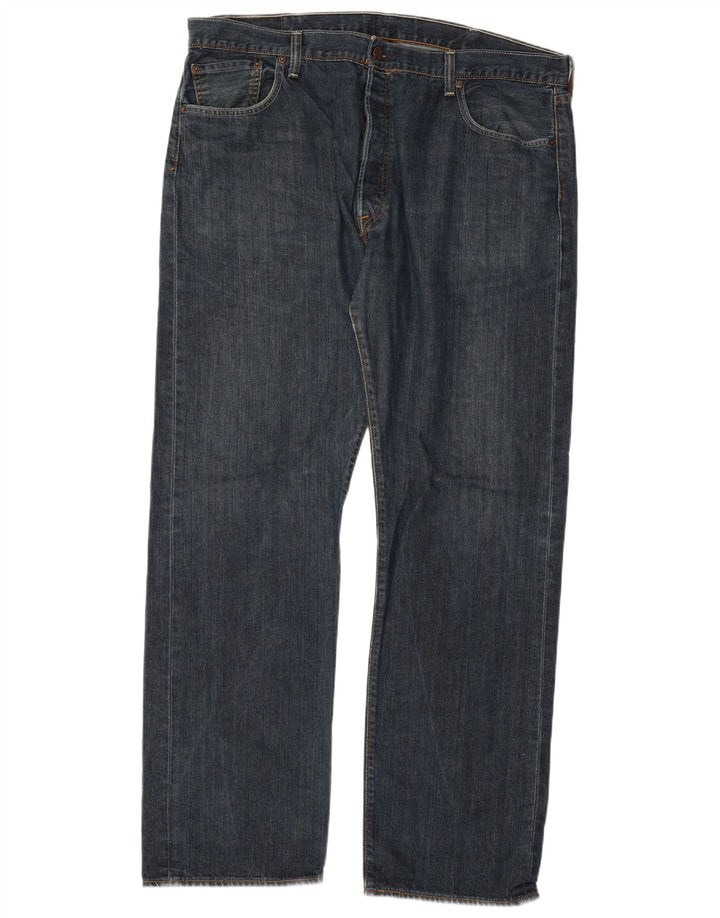 Мужские прямые джинсы LEVI'S 501 W40 L32 синие, хлопок