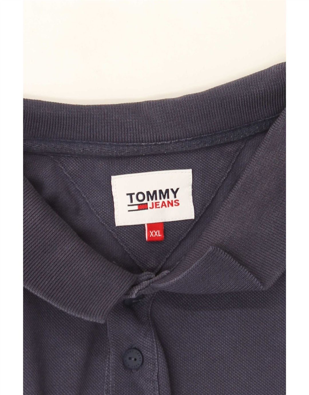 Мужская рубашка-поло Tommy Hilfiger 2XL темно-синяя