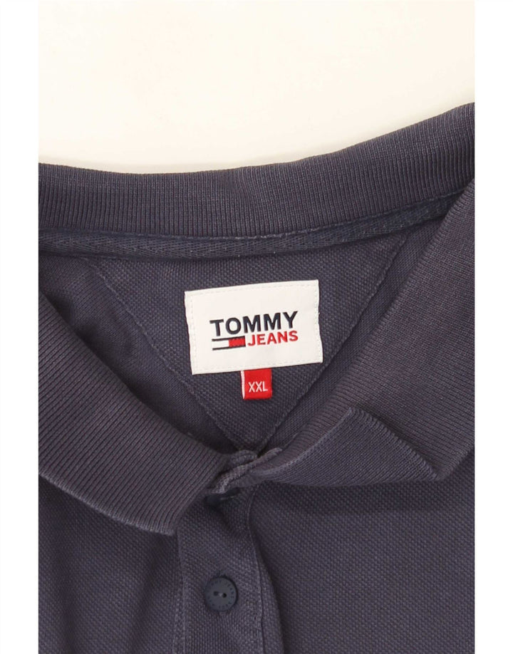 Мужская рубашка-поло Tommy Hilfiger 2XL темно-синяя