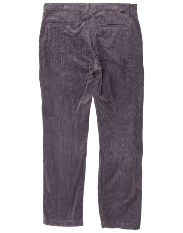 Lee Мужские вельветовые брюки чинос стандартного кроя W34 L32 Темно-синий хлопок