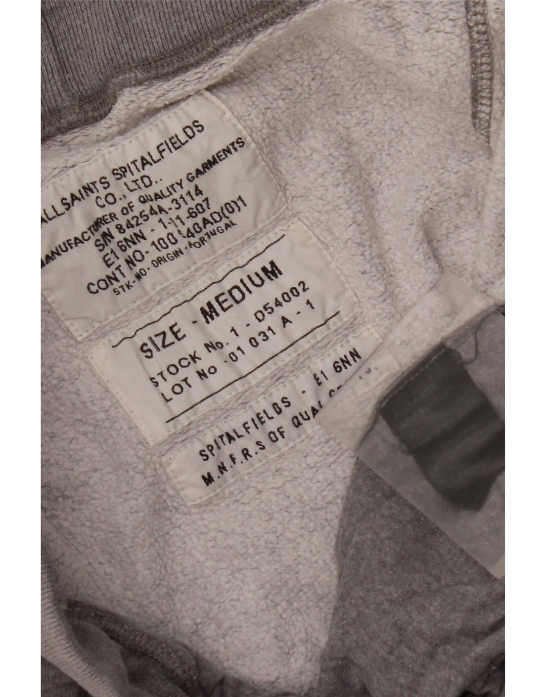 Мужские спортивные брюки ALL SAINTS, джоггеры среднего серого цвета, хлопок