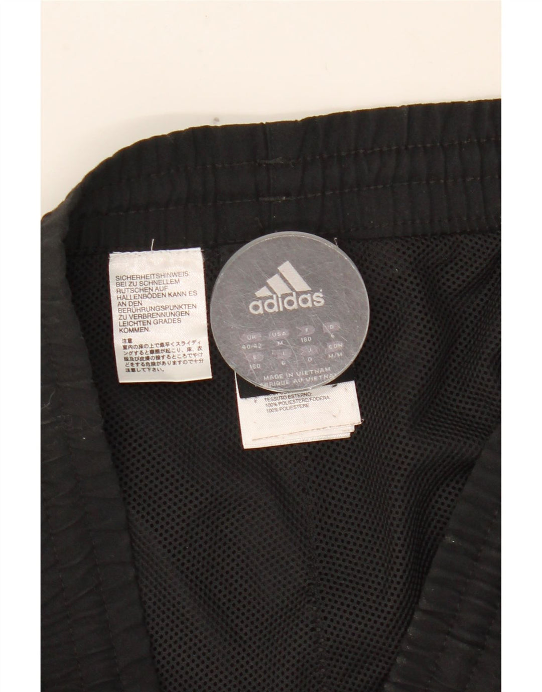 Мужские спортивные брюки ADIDAS UK 40/42, средний черный полиэстер
