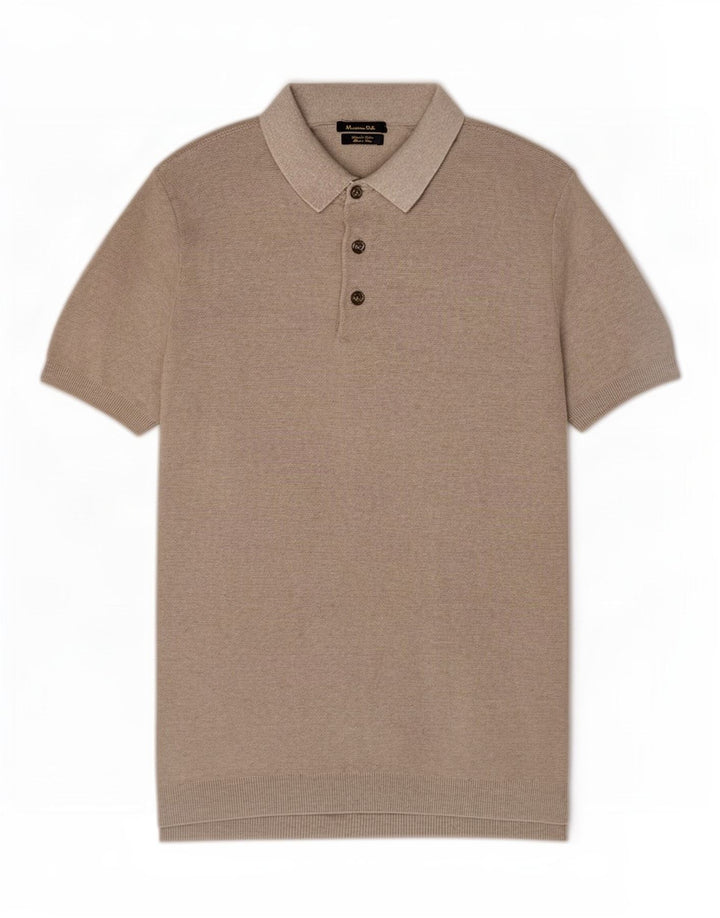 Мужская рубашка-поло Massimo Dutti, большой размер, серый хлопок