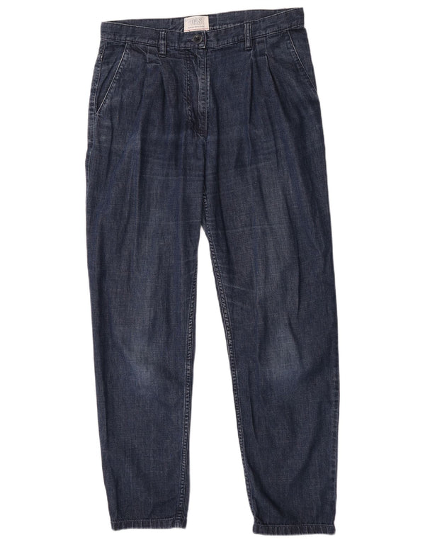 Женские зауженные джинсы Toast UK 12, средние W30 L29, темно-синие, хлопковые