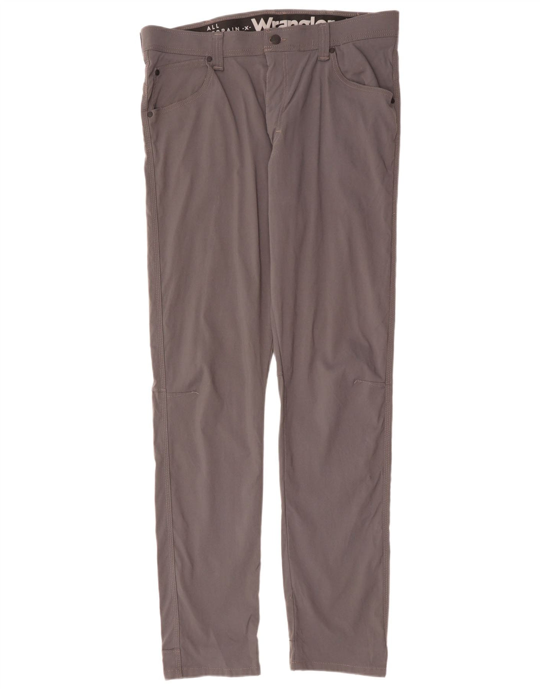 Мужские тонкие повседневные брюки Wrangler W36 L34, серый нейлон