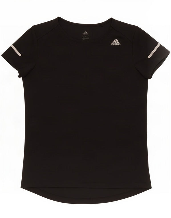 Женская футболка Adidas Climalite Top UK 8/10, маленький черный полиэстер