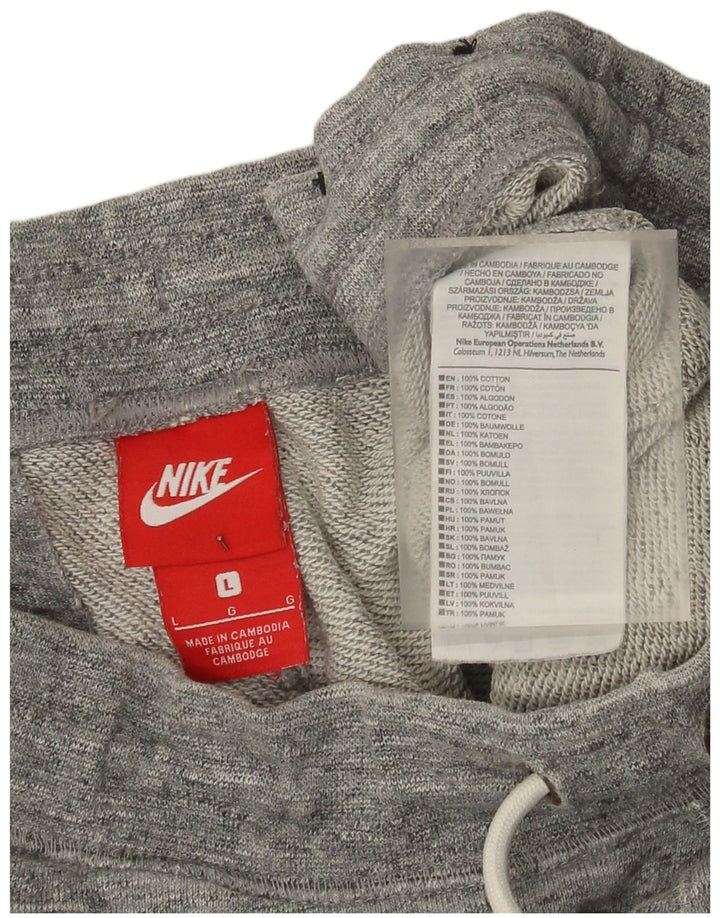 Мужские спортивные шорты Nike, большие серые хлопковые крапинки