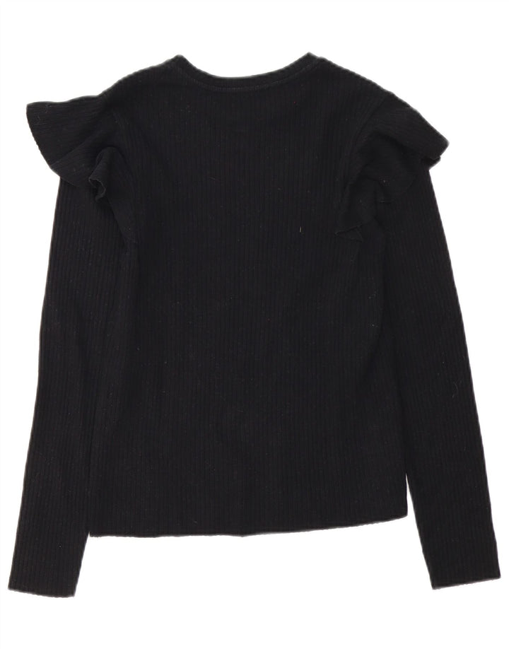 Женская блузка Zara Top UK 12, средний черный