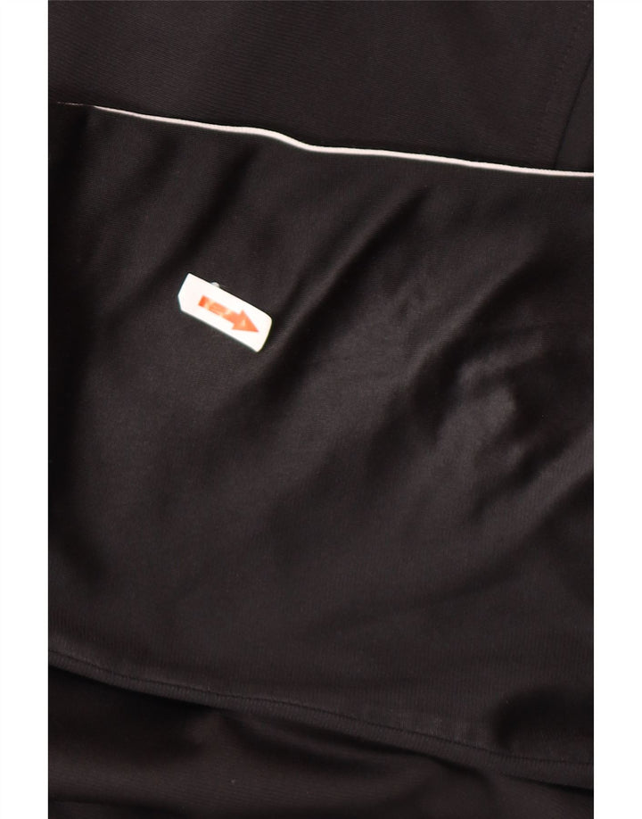 Мужская спортивная куртка Adidas UK 38/40, средний черный полиэстер