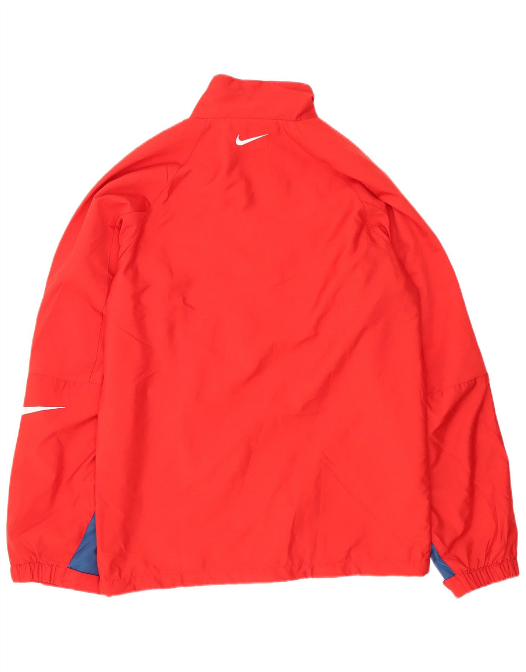 Мужская непромокаемая куртка Nike UK 36, маленькая красная, полиэстер с цветными блоками
