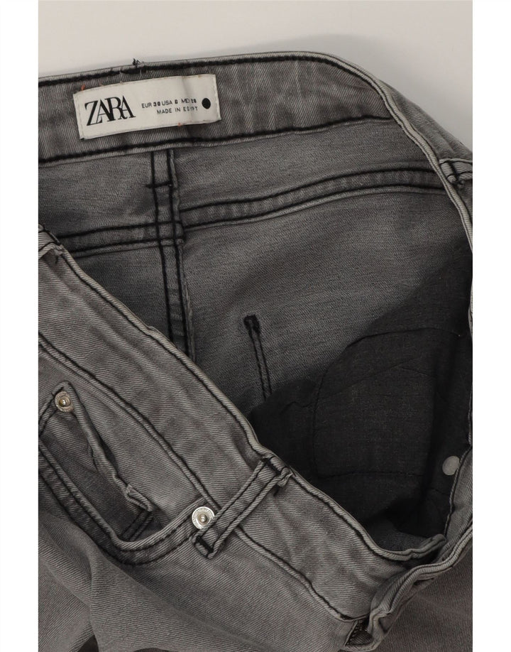 Женские расклешенные джинсы ZARA EU 38 Small W28 L32 Серые