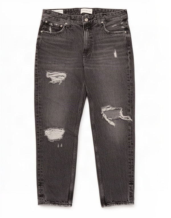 Мужские потертые узкие джинсы Calvin Klein W31 L27 серые