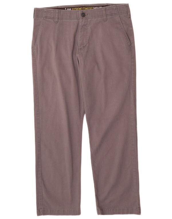 Мужские прямые брюки-чиносы LEE Extreme Comfort W34 L30, серые, хлопковые